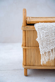 Musk Rattan Storage Bench with Lid