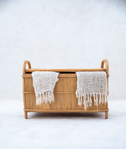Musk Rattan Storage Bench with Lid