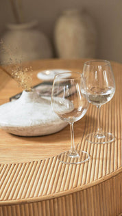 Oval Rattan Coffee Table with Double Pedestal Base