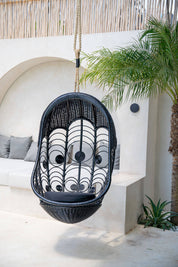 Finns Black Hanging Swing Chair