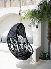Finns Black Hanging Swing Chair