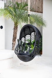 Finns Black Hanging Swing Chair