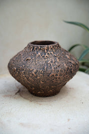 Bakso Rustic Textured Ceramic Decorative Vase