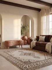 Ellina Water Hyacinth Ottoman Bench