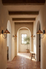 natural rattan lamp designed for boho home interiors