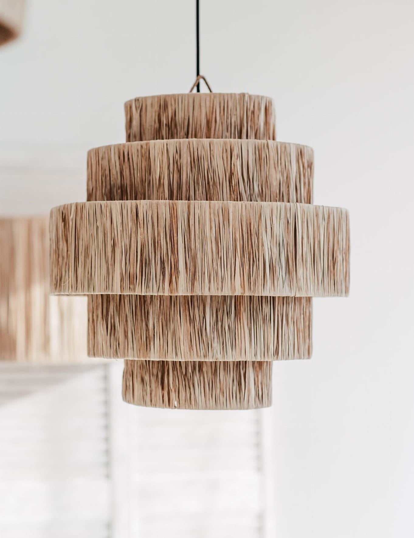 seagrass bedside lamp with natural woven texture
