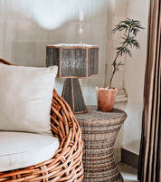 handcrafted table lamp for organic interior design
