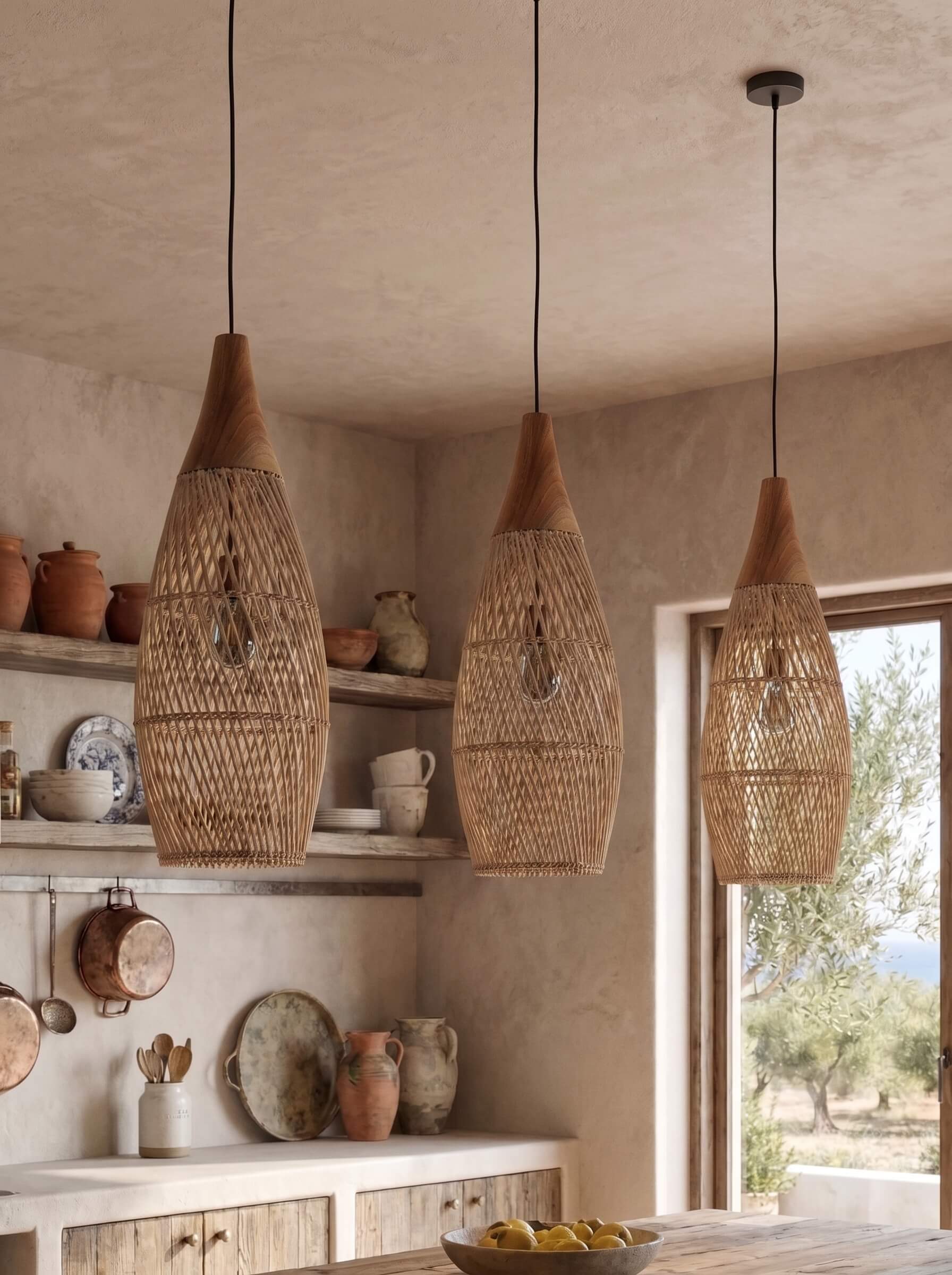 handcrafted rattan lamp with organic design
rattan bedside lamp for warm interior lighting
