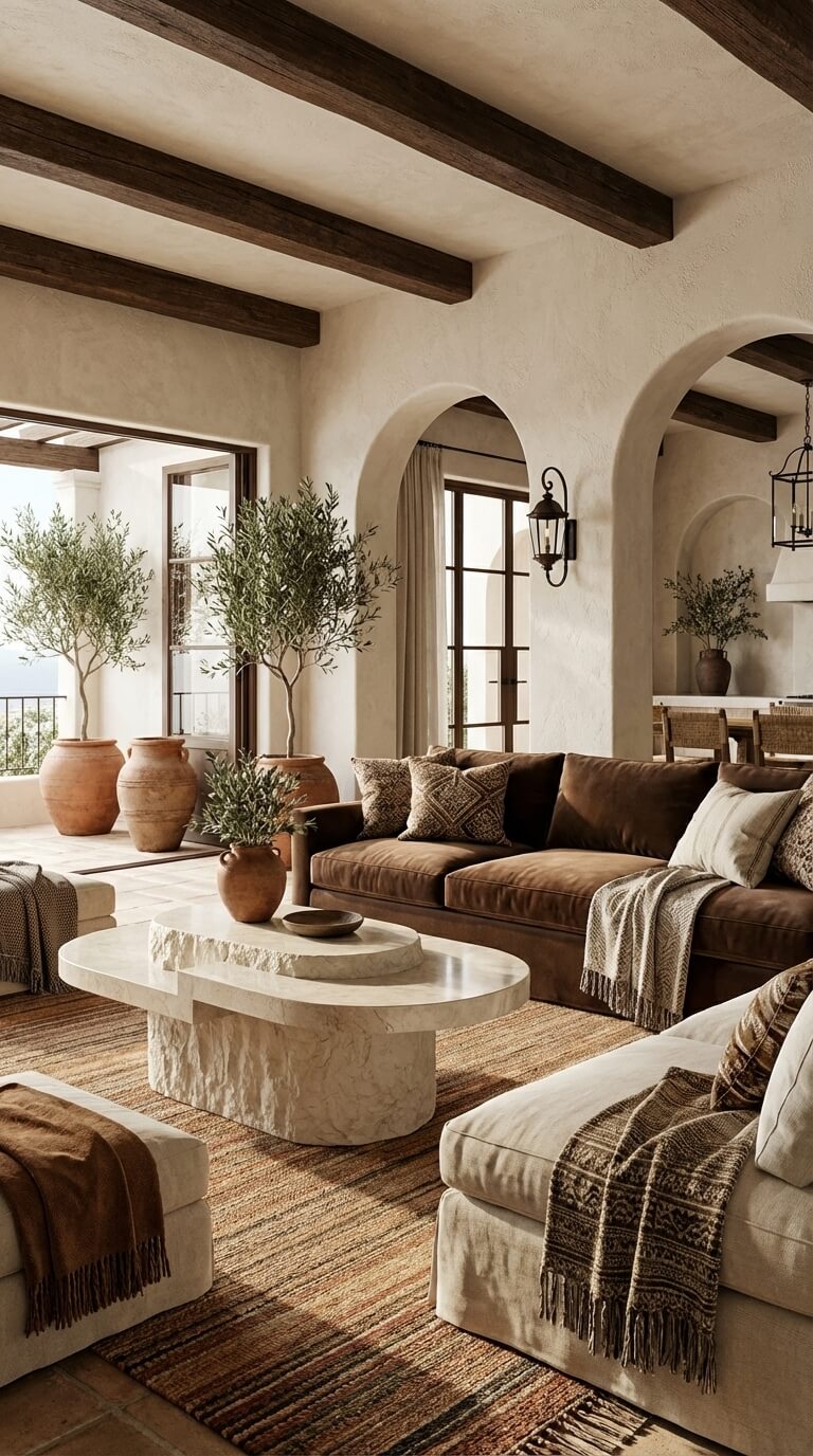 elegant marble coffee table with architectural design
