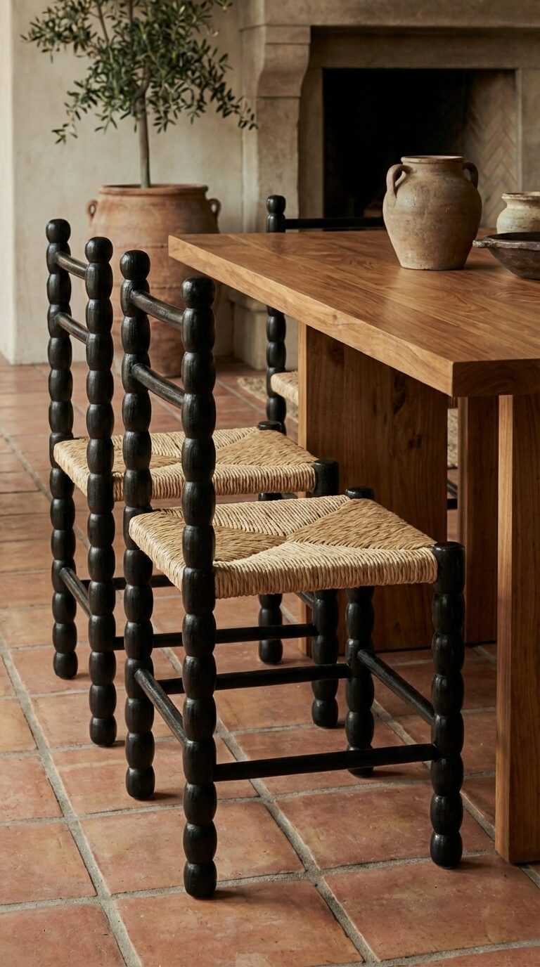 Minimal teak wood accent chair for modern homes
