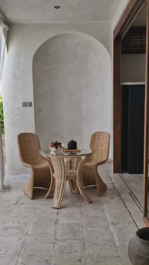 Oriana Ori Top Glass Table