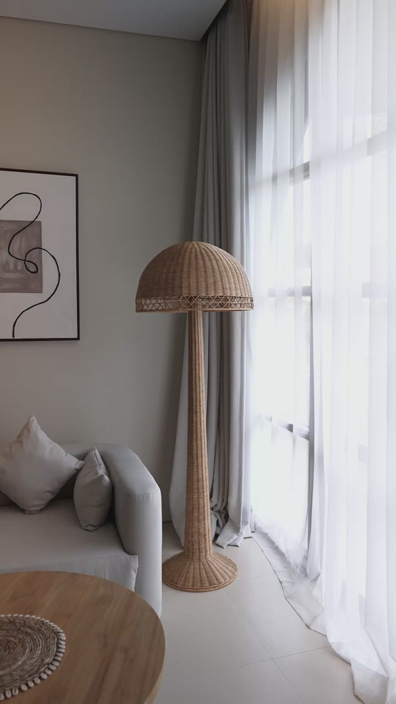 rattan lamp for living room natural lighting
