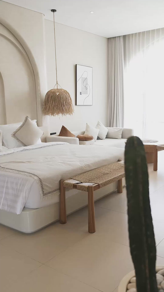 modern rope bench designed for outdoor relaxation
