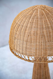 woven rattan lamp for Scandinavian interior style
