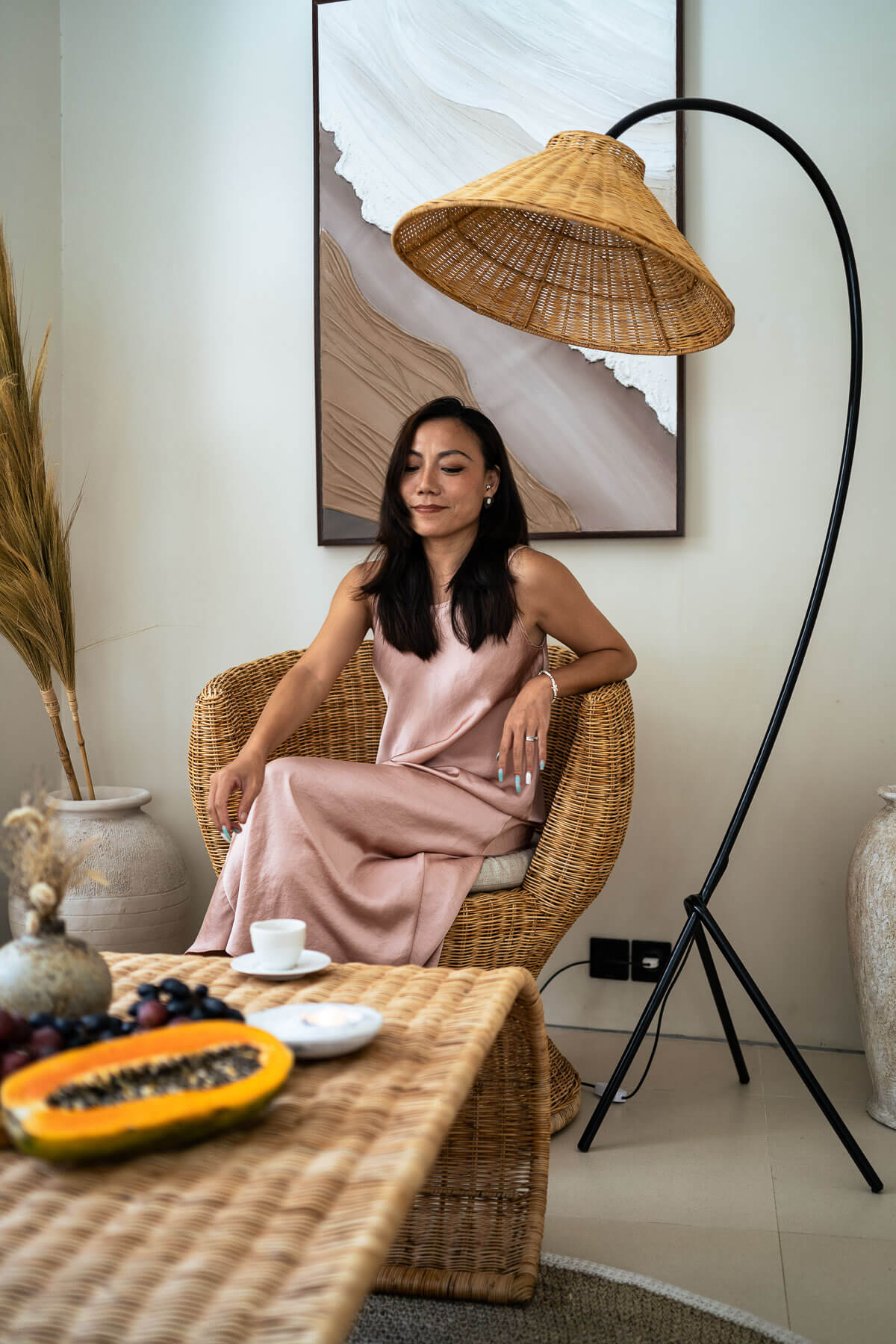 stylish lamp and decor 