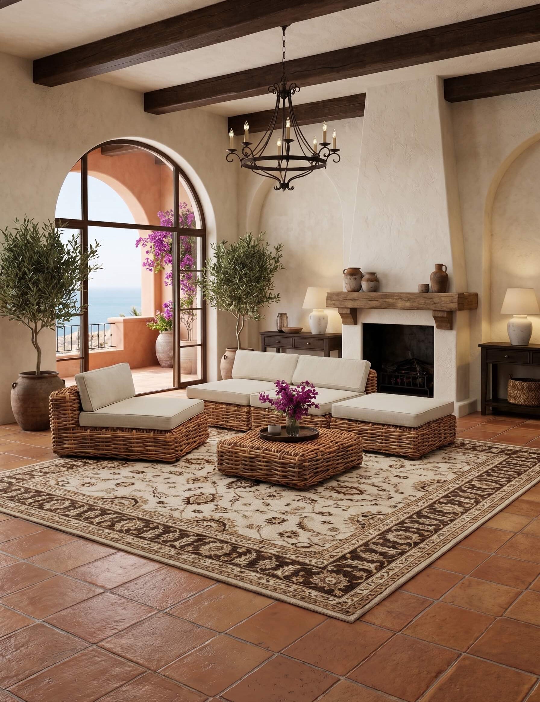 Mediterrian style living room 