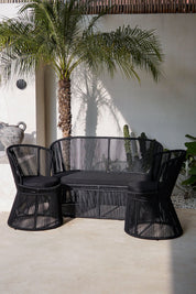 rope outdoor chair for Mediterranean style patio
