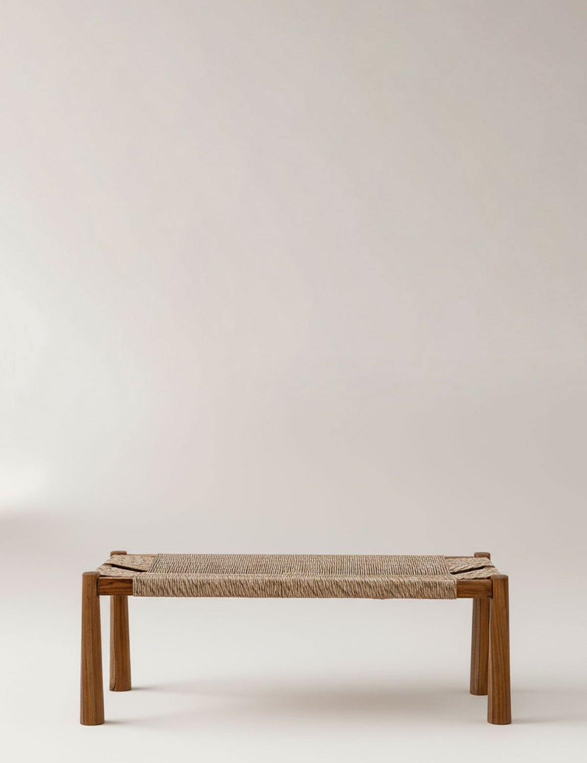 synthetic rope outdoor bench for coastal living
