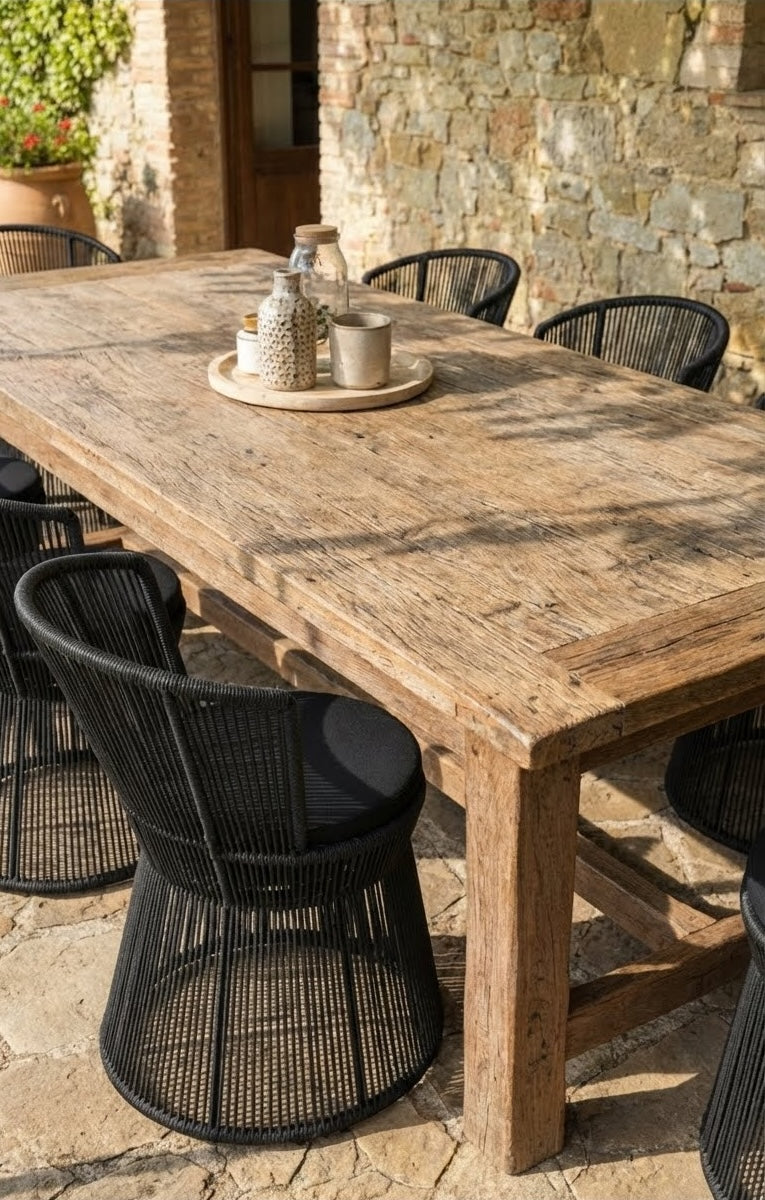 luxury rope outdoor chair with weather resistant rope
