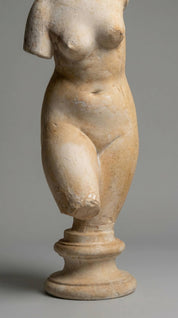 Stone sculpture of a female figure 