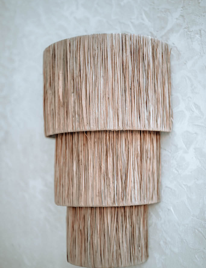 organic style seagrass lamp for modern interiors
