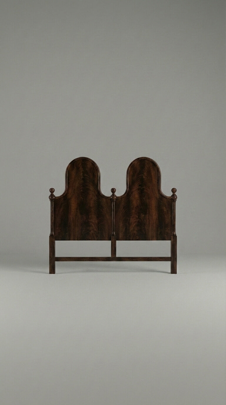 Elevate your bedroom with this solid wood headboard,