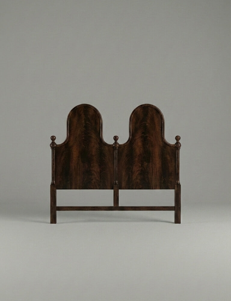Elevate your bedroom with this solid wood headboard,