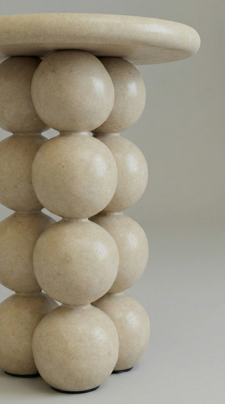 Beige spherical table 