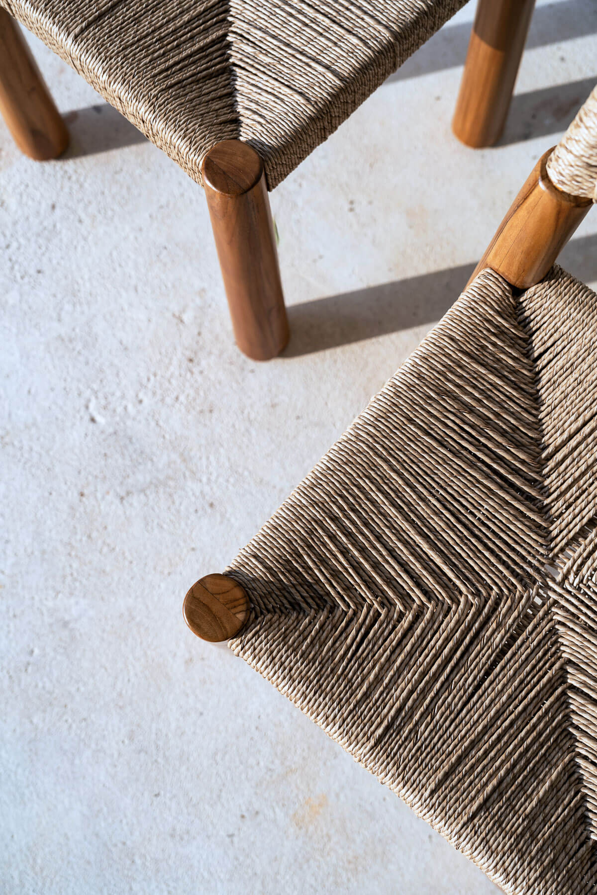 Minimal teak wood accent chair for modern homes
