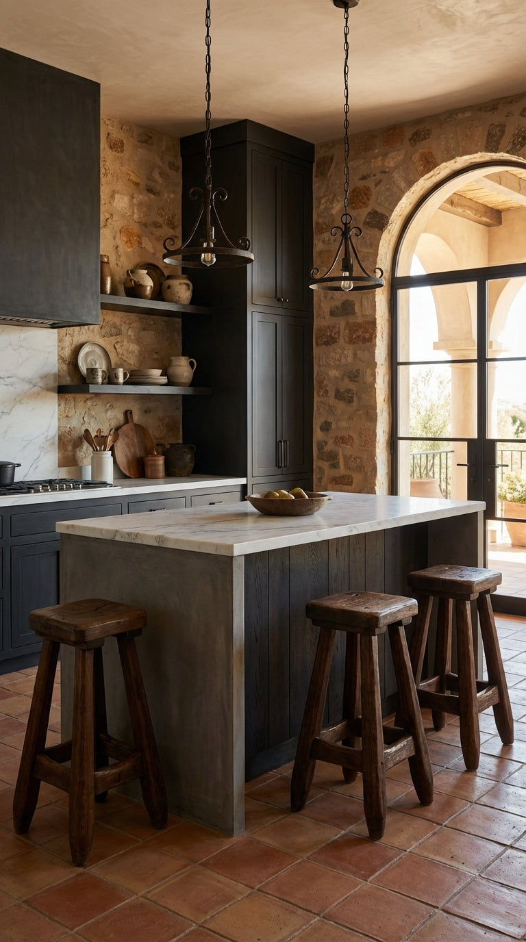 Handcrafted teak wood chair with natural character
