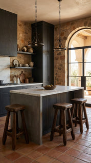 Handcrafted teak wood chair with natural character
