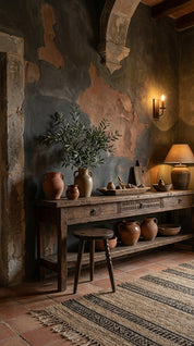 teak wood stool chair with natural finish