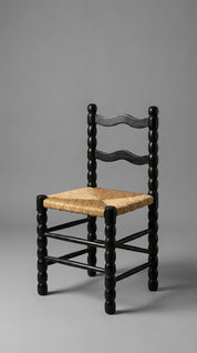 Teak wood accent chair with smooth polished surface