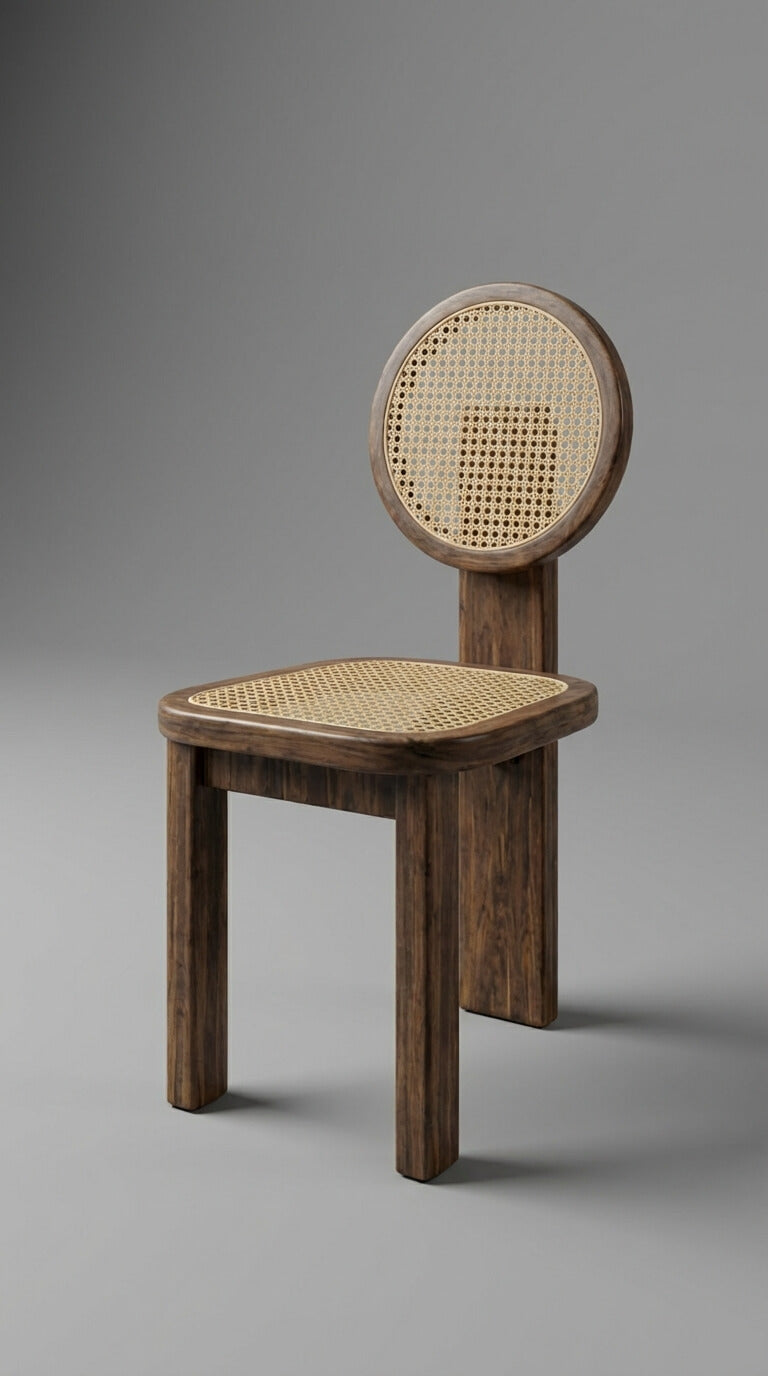 Minimal teak wood chair for dining room
