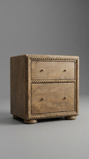 Wooden dresser with two drawers 
