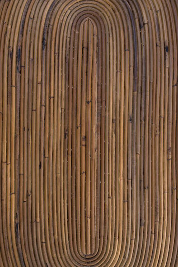 Tegal Oval Rattan Table in rich brown finish, handwoven from durable natural rattan for indoor or outdoor use