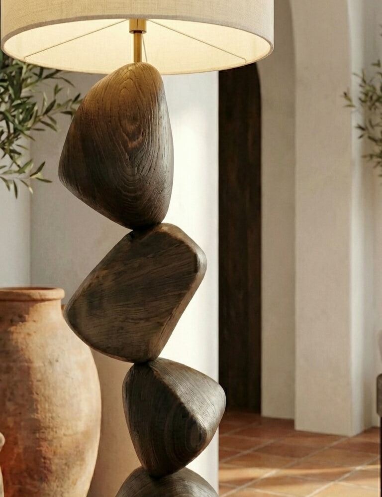 modern wood standing lamp for cozy interiors
