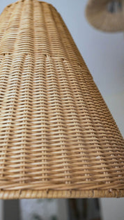 handcrafted rattan lampshade for bedroom lighting
